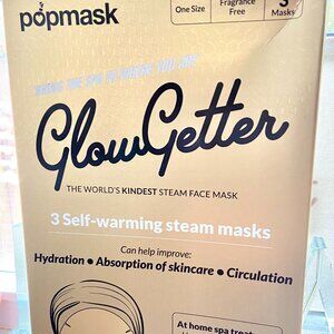 popmask Glow Getter Self-Warming Steam Masks  - Set of 3, New in Box/Unused